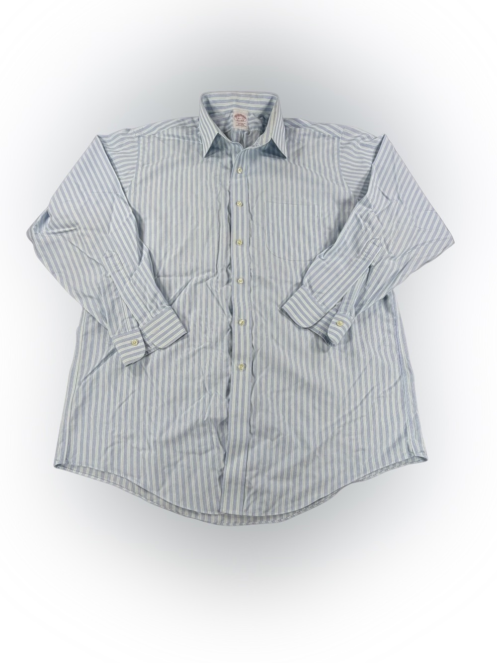 Men’s Brooks Brothers Striped Cotton Button Down Dress Shirt Size 161/2 - 33